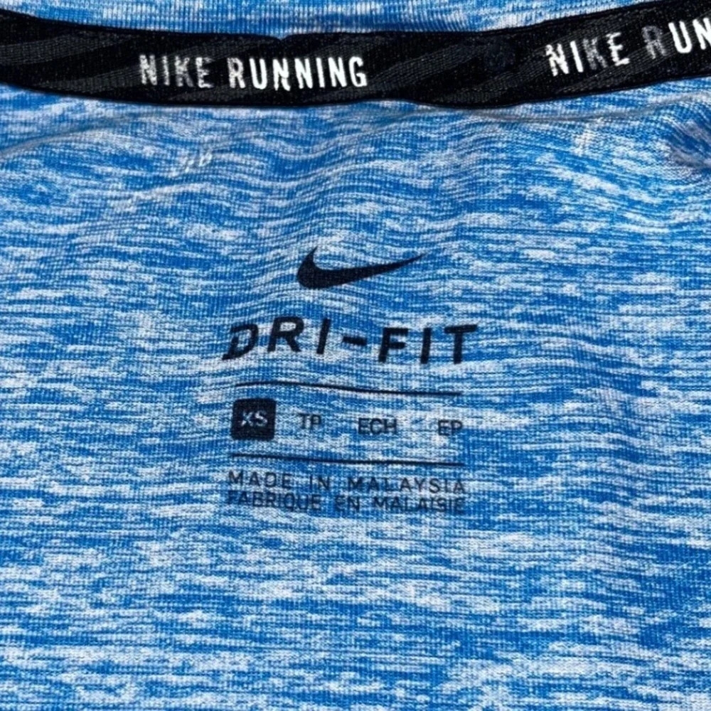 Nike Running Dri-FIT Blue Space Dye Half‎ Zip Long Sleeve Top Women's XS